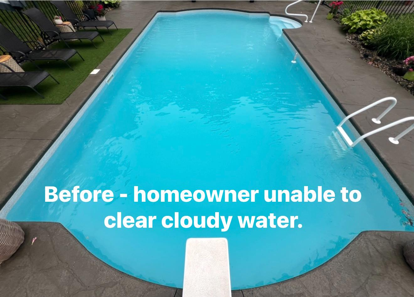 Before - Cloudy Pool